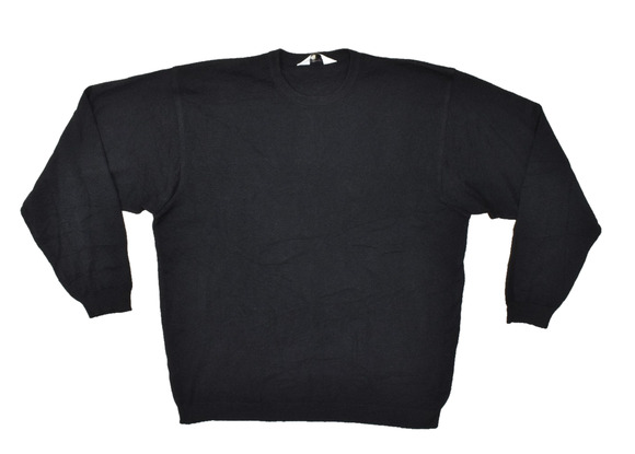 Dalmine Other - DALMINE Uomo Italy Black Pure New Wool Crewneck Sweater Men's Size L 52